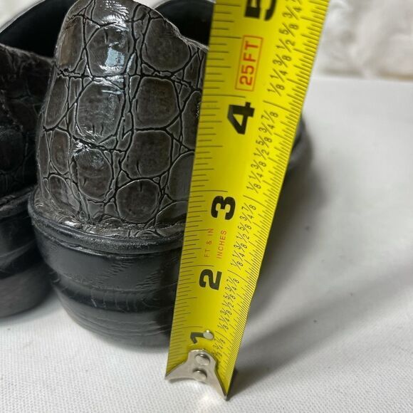 BOC clogs slip on dark gray croc print Sz10W - Picture 5 of 8